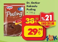 DR. OETKER KAKAOLU PUDİNG 196 G DR. OETKER KAKAOLU PUDİNG 196 G